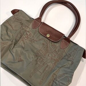 Longchamp Le Pliage Olive Design bag
